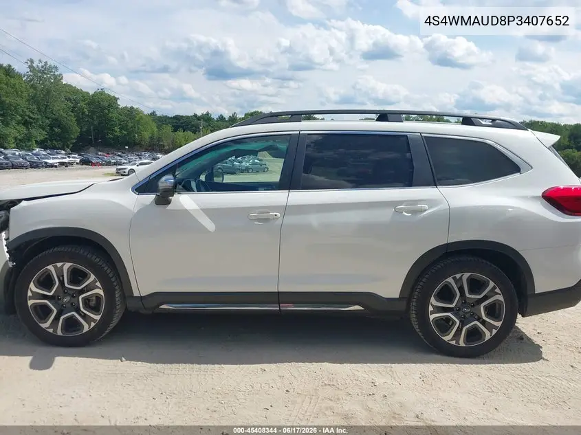 2023 Subaru Ascent Limited 7-Passenger VIN: 4S4WMAUD8P3407652 Lot: 45408344
