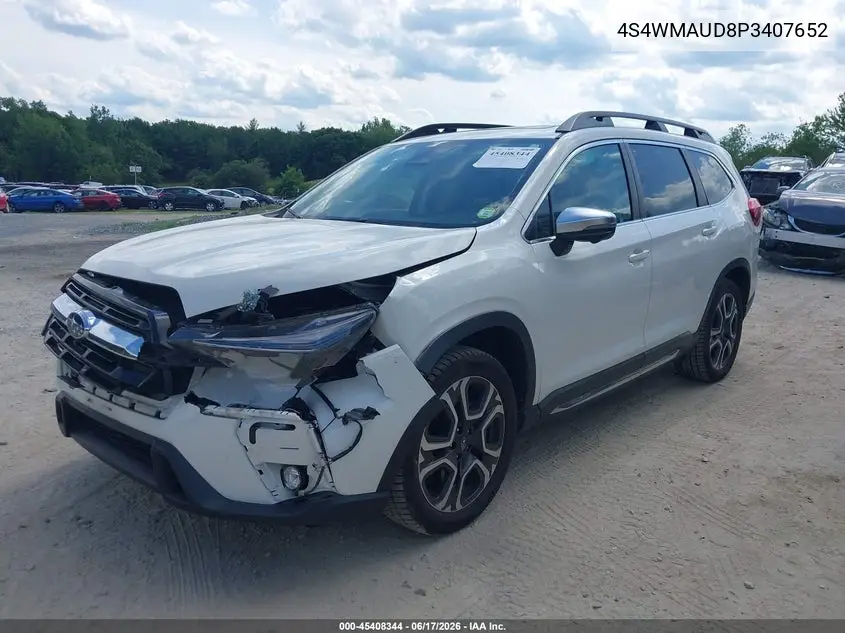 2023 Subaru Ascent Limited 7-Passenger VIN: 4S4WMAUD8P3407652 Lot: 45408344