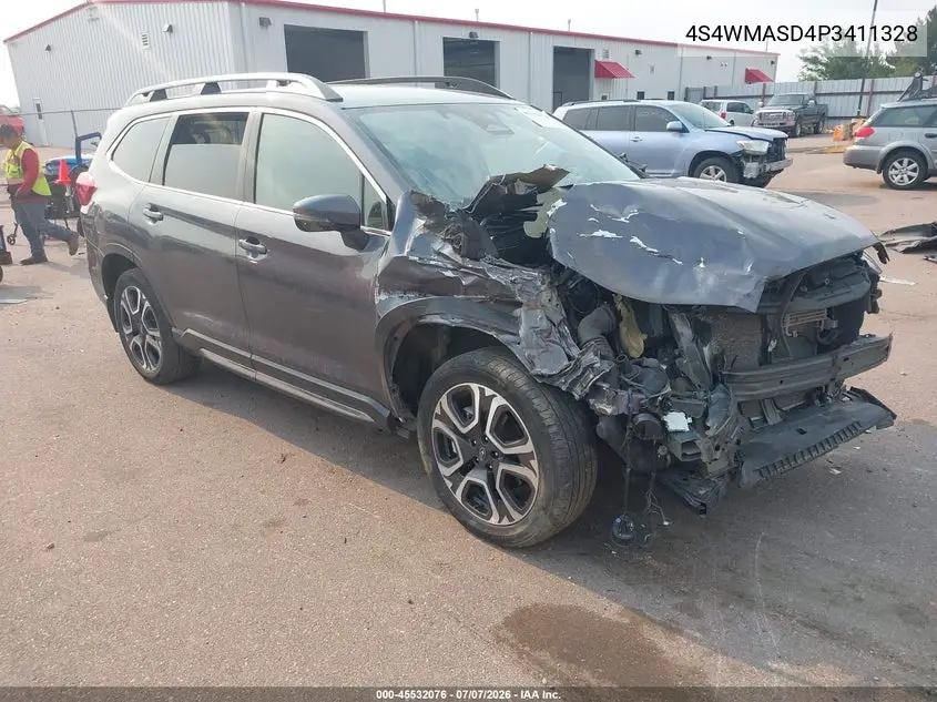 2023 Subaru Ascent Limited 7-Passenger VIN: 4S4WMASD4P3411328 Lot: 45532076