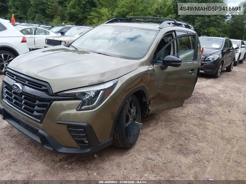 2023 Subaru Ascent Onyx Edition 7-Passenger VIN: 4S4WMAHD5P3416691 Lot: 45590602