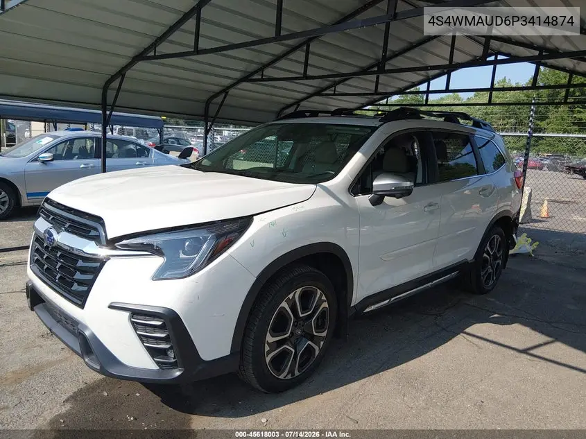 2023 Subaru Ascent Limited 7-Passenger VIN: 4S4WMAUD6P3414874 Lot: 45618003