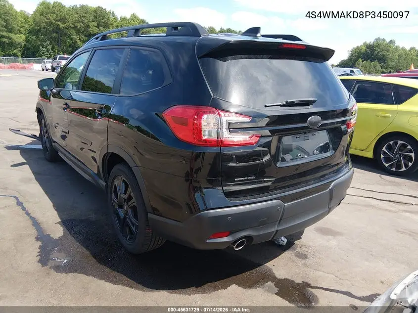 2023 Subaru Ascent Onyx Edition Limited 7-Passenger VIN: 4S4WMAKD8P3450097 Lot: 45631729