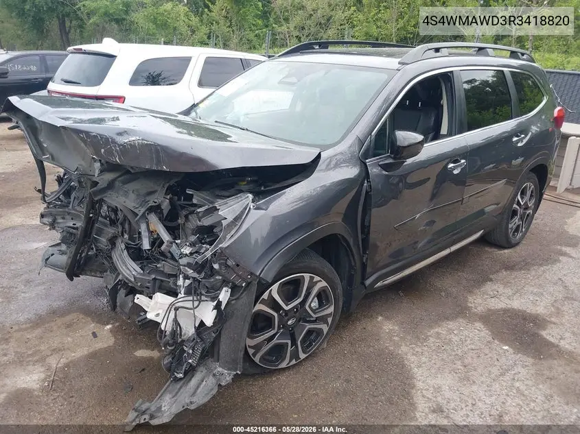 2024 Subaru Ascent Touring 7-Passenger VIN: 4S4WMAWD3R3418820 Lot: 45216366