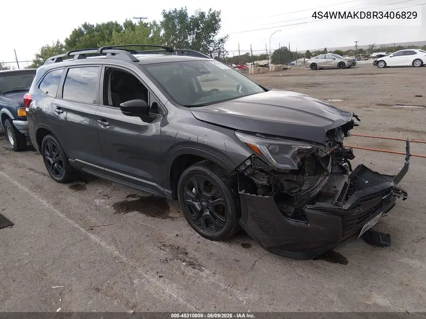 2024 Subaru Ascent Onyx Edition Limited 7-Passenger VIN: 4S4WMAKD8R3406829 Lot: 45310808
