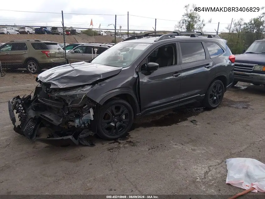 2024 Subaru Ascent Onyx Edition Limited 7-Passenger VIN: 4S4WMAKD8R3406829 Lot: 45310808