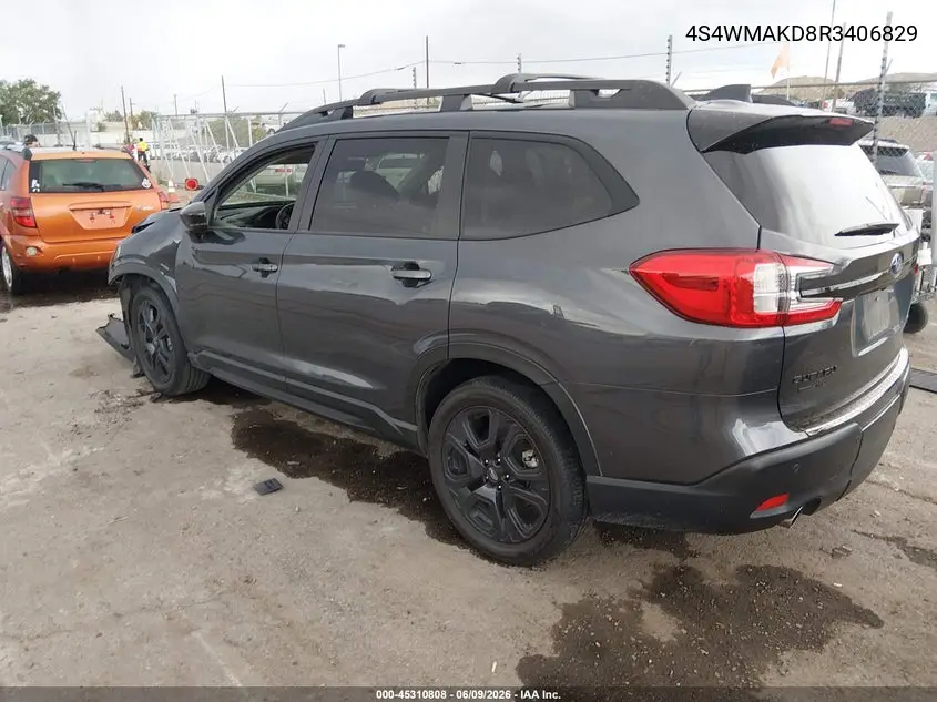 2024 Subaru Ascent Onyx Edition Limited 7-Passenger VIN: 4S4WMAKD8R3406829 Lot: 45310808