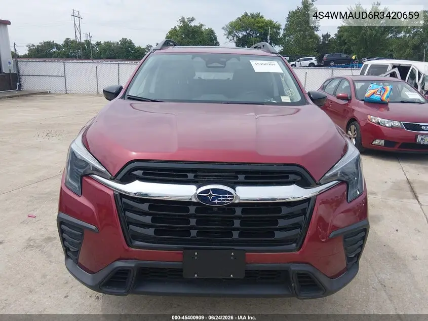 2024 Subaru Ascent Limited 7-Passenger VIN: 4S4WMAUD6R3420659 Lot: 45400909