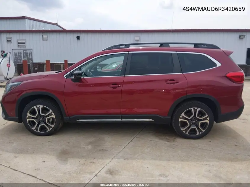 2024 Subaru Ascent Limited 7-Passenger VIN: 4S4WMAUD6R3420659 Lot: 45400909