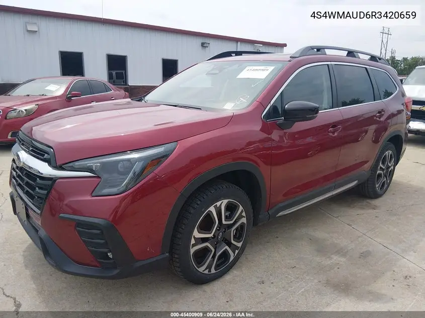 2024 Subaru Ascent Limited 7-Passenger VIN: 4S4WMAUD6R3420659 Lot: 45400909