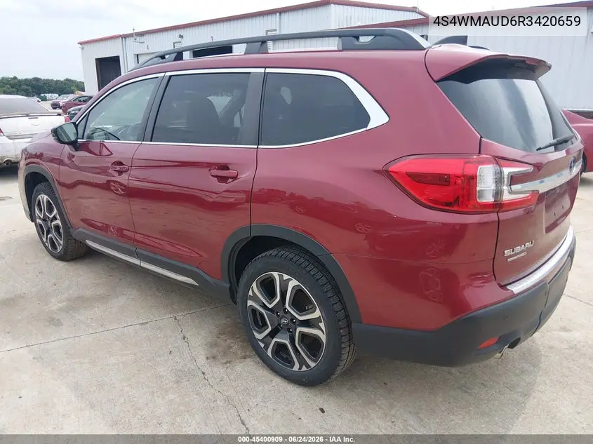 2024 Subaru Ascent Limited 7-Passenger VIN: 4S4WMAUD6R3420659 Lot: 45400909
