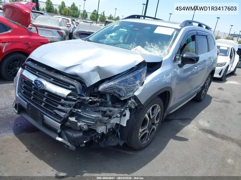 2024 Subaru Ascent Touring 7-Passenger VIN: 4S4WMAWD1R3417603 Lot: 45433641