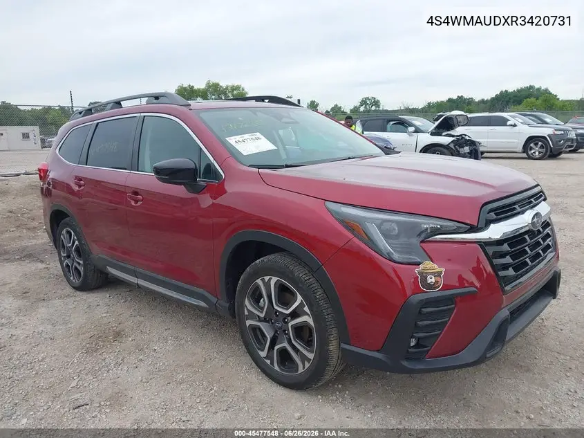 2024 Subaru Ascent Limited 7-Passenger VIN: 4S4WMAUDXR3420731 Lot: 45477548