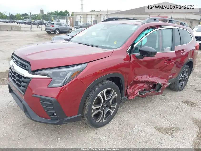 2024 Subaru Ascent Limited 7-Passenger VIN: 4S4WMAUDXR3420731 Lot: 45477548