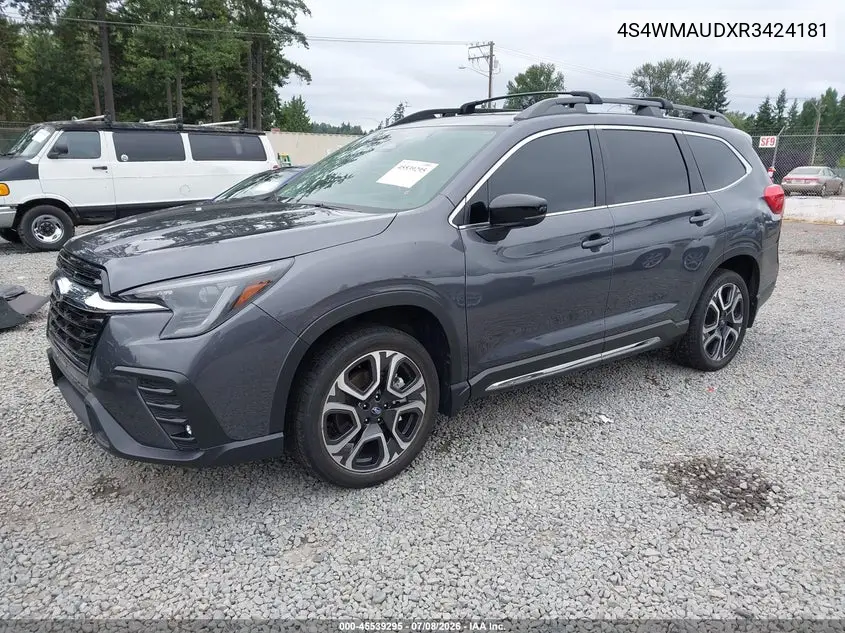 2024 Subaru Ascent Limited 7-Passenger VIN: 4S4WMAUDXR3424181 Lot: 45539295