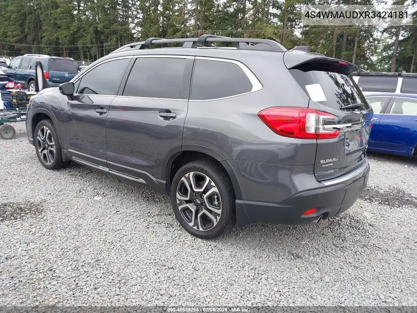 2024 Subaru Ascent Limited 7-Passenger VIN: 4S4WMAUDXR3424181 Lot: 45539295