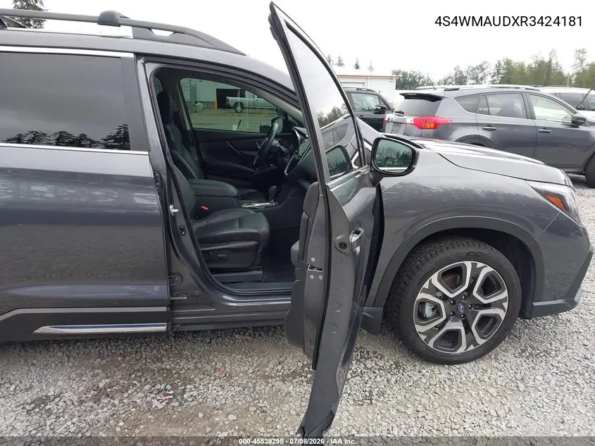 2024 Subaru Ascent Limited 7-Passenger VIN: 4S4WMAUDXR3424181 Lot: 45539295