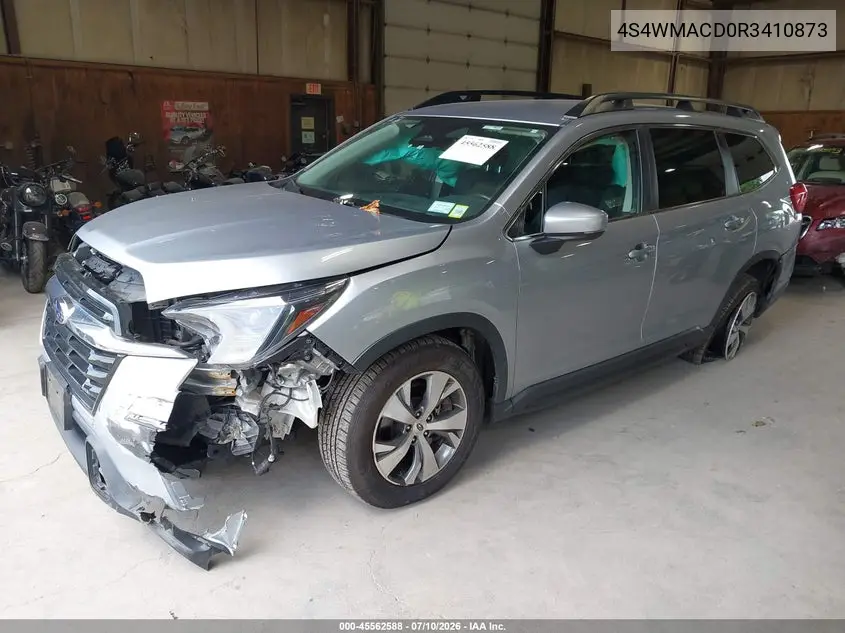 2024 Subaru Ascent Premium 8-Passenger VIN: 4S4WMACD0R3410873 Lot: 45562588