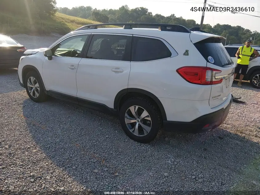 2024 Subaru Ascent Premium 7-Passenger VIN: 4S4WMAED3R3436610 Lot: 45615896