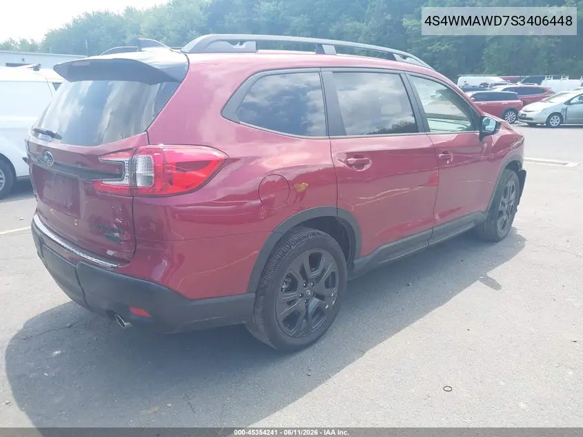 2025 Subaru Ascent Onyx Edition Limited 7-Passenger VIN: 4S4WMAWD7S3406448 Lot: 45354241