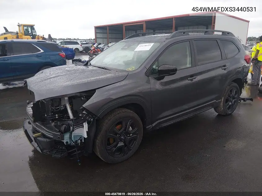2025 Subaru Ascent Onyx Edition 7-Passenger VIN: 4S4WMAFDXS3440531 Lot: 45478619