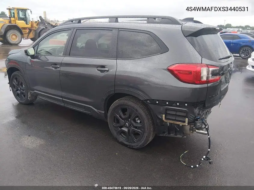 2025 Subaru Ascent Onyx Edition 7-Passenger VIN: 4S4WMAFDXS3440531 Lot: 45478619