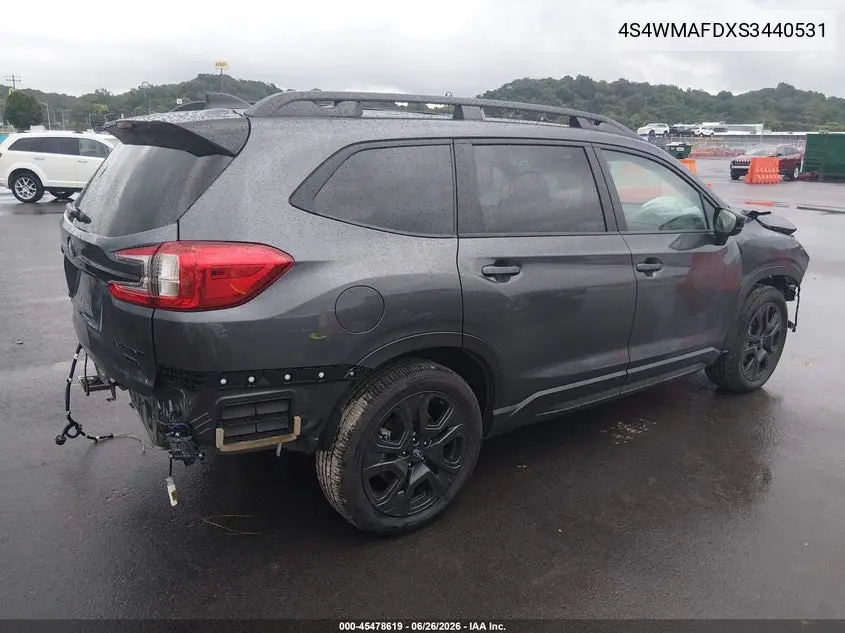 2025 Subaru Ascent Onyx Edition 7-Passenger VIN: 4S4WMAFDXS3440531 Lot: 45478619