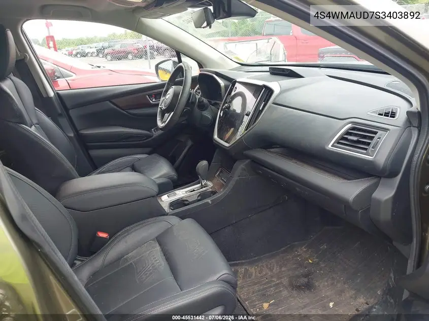 2025 Subaru Ascent Touring 7-Passenger VIN: 4S4WMAUD7S3403892 Lot: 45531442