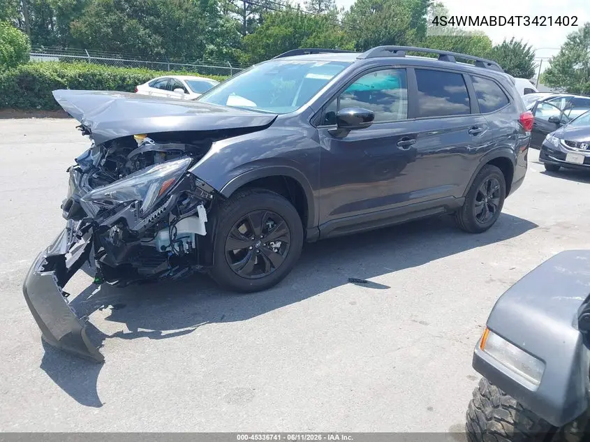 2026 Subaru Ascent Premium 7-Passenger VIN: 4S4WMABD4T3421402 Lot: 45336741