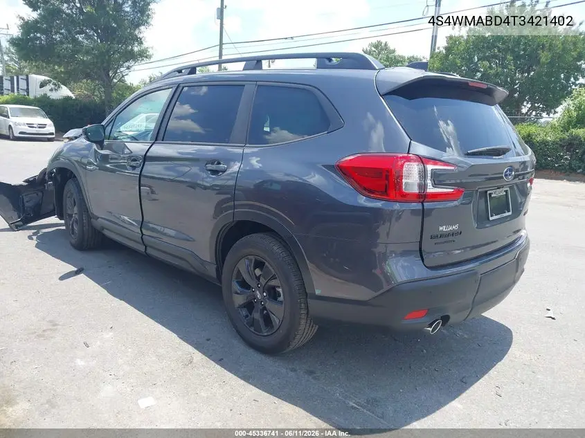 2026 Subaru Ascent Premium 7-Passenger VIN: 4S4WMABD4T3421402 Lot: 45336741