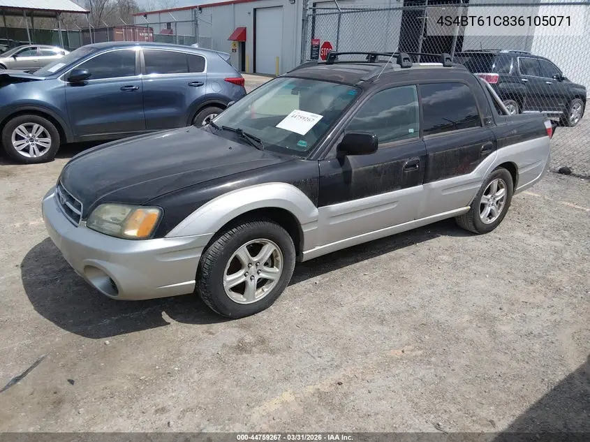 2003 Subaru Baja VIN: 4S4BT61C836105071 Lot: 44759267