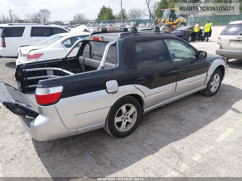2003 Subaru Baja VIN: 4S4BT61C836105071 Lot: 44759267