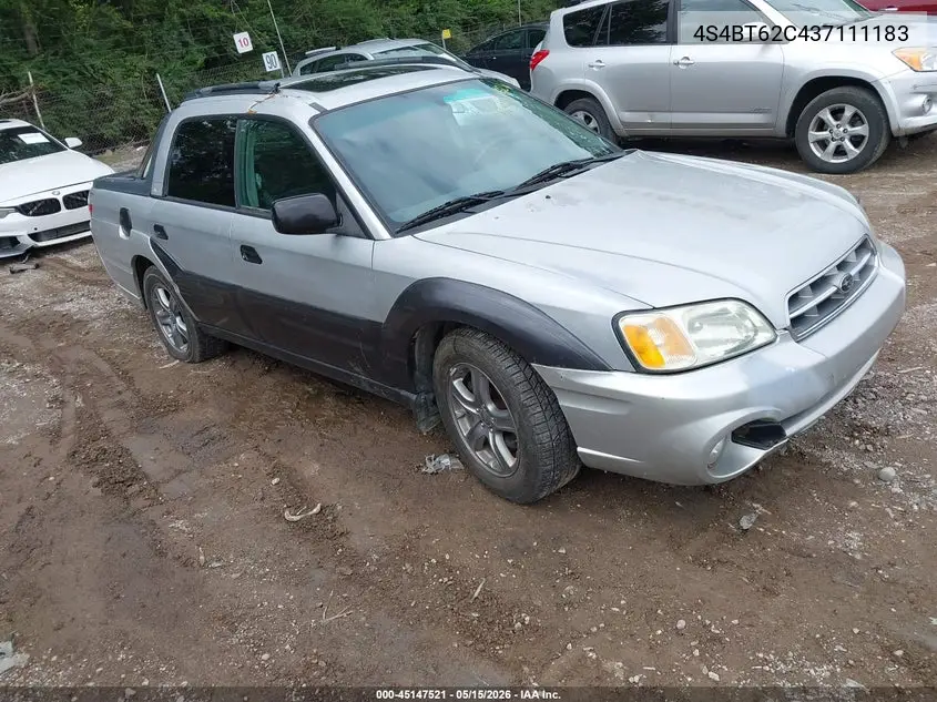 2003 Subaru Baja Sport VIN: 4S4BT62C437111183 Lot: 45147521