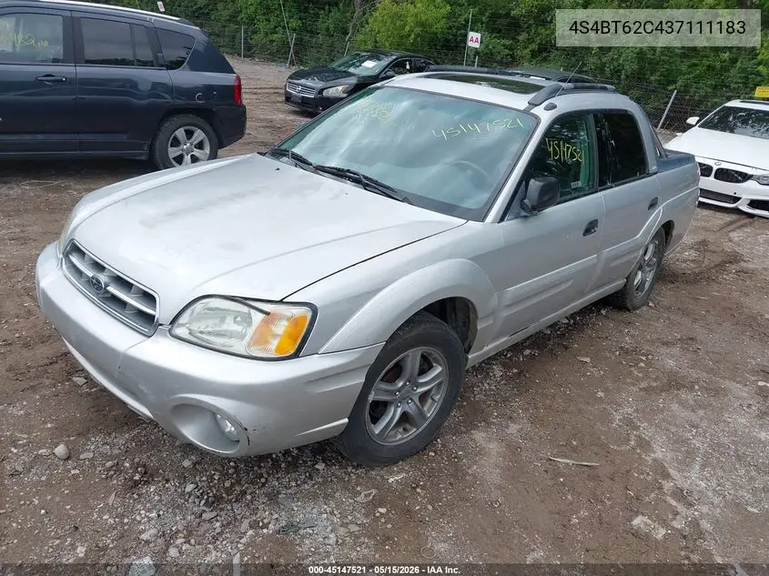 2003 Subaru Baja Sport VIN: 4S4BT62C437111183 Lot: 45147521