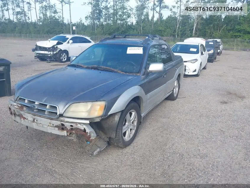 2003 Subaru Baja VIN: 4S4BT61C937104604 Lot: 45323767