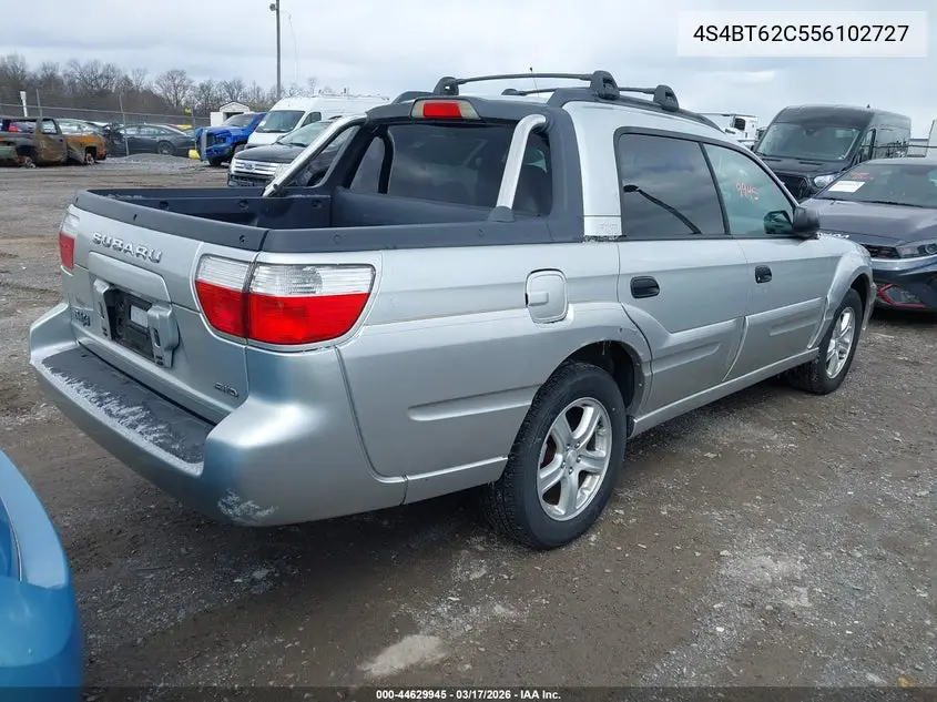 2005 Subaru Baja Sport VIN: 4S4BT62C556102727 Lot: 44629945