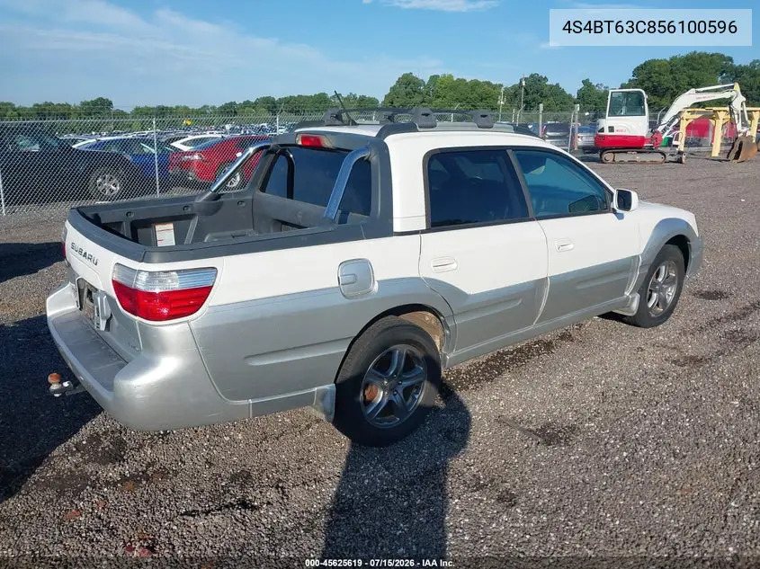 2005 Subaru Baja Turbo VIN: 4S4BT63C856100596 Lot: 45625619