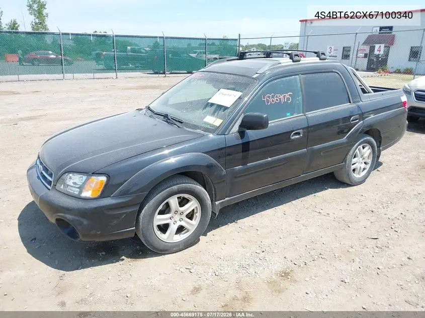 2006 Subaru Baja Sport VIN: 4S4BT62CX67100340 Lot: 45669175