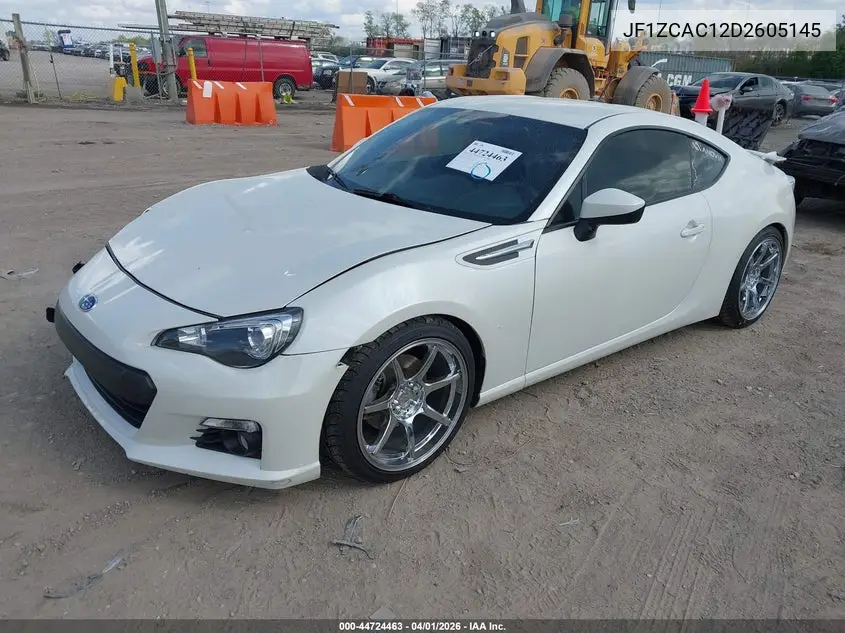 2013 Subaru Brz Limited VIN: JF1ZCAC12D2605145 Lot: 44724463