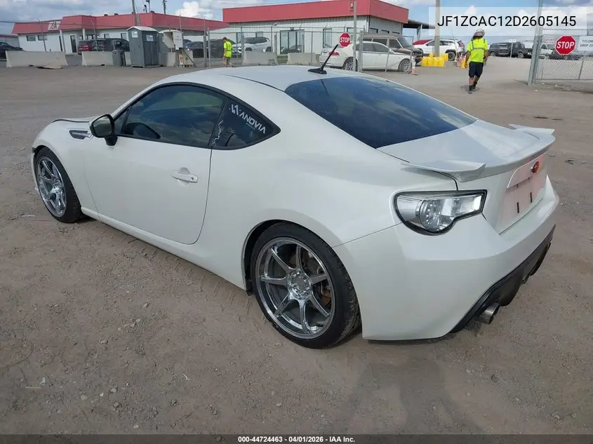 2013 Subaru Brz Limited VIN: JF1ZCAC12D2605145 Lot: 44724463