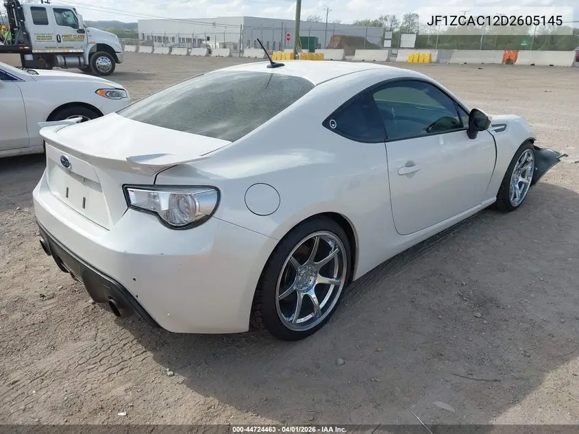 2013 Subaru Brz Limited VIN: JF1ZCAC12D2605145 Lot: 44724463