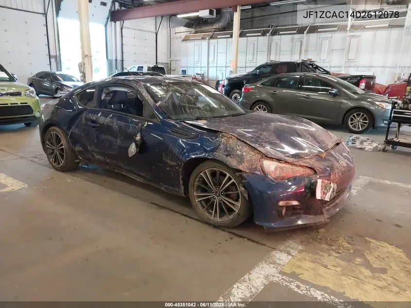 2013 Subaru Brz Limited VIN: JF1ZCAC14D2612078 Lot: 45351042