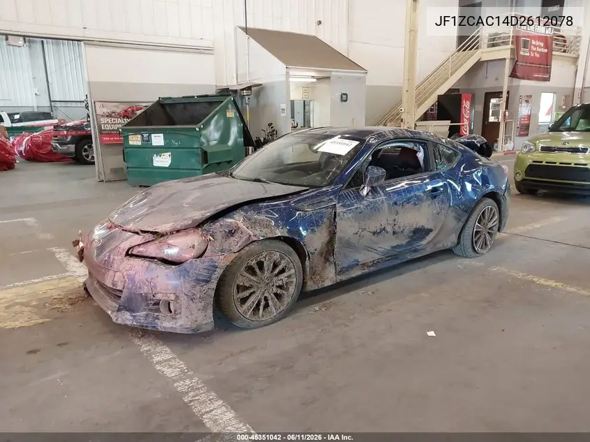 2013 Subaru Brz Limited VIN: JF1ZCAC14D2612078 Lot: 45351042