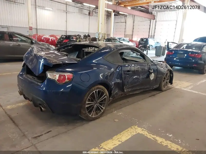 2013 Subaru Brz Limited VIN: JF1ZCAC14D2612078 Lot: 45351042