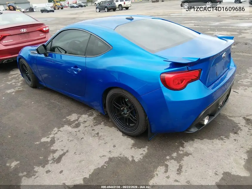 2013 Subaru Brz Limited VIN: JF1ZCAC14D1609686 Lot: 45443130