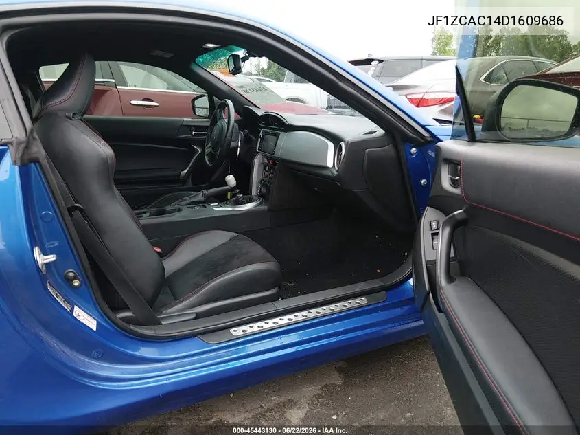 2013 Subaru Brz Limited VIN: JF1ZCAC14D1609686 Lot: 45443130