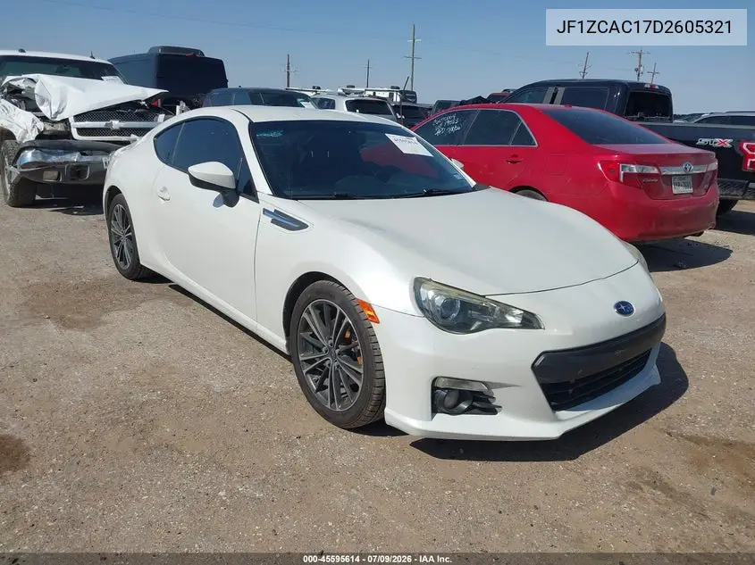 2013 Subaru Brz Limited VIN: JF1ZCAC17D2605321 Lot: 45595614