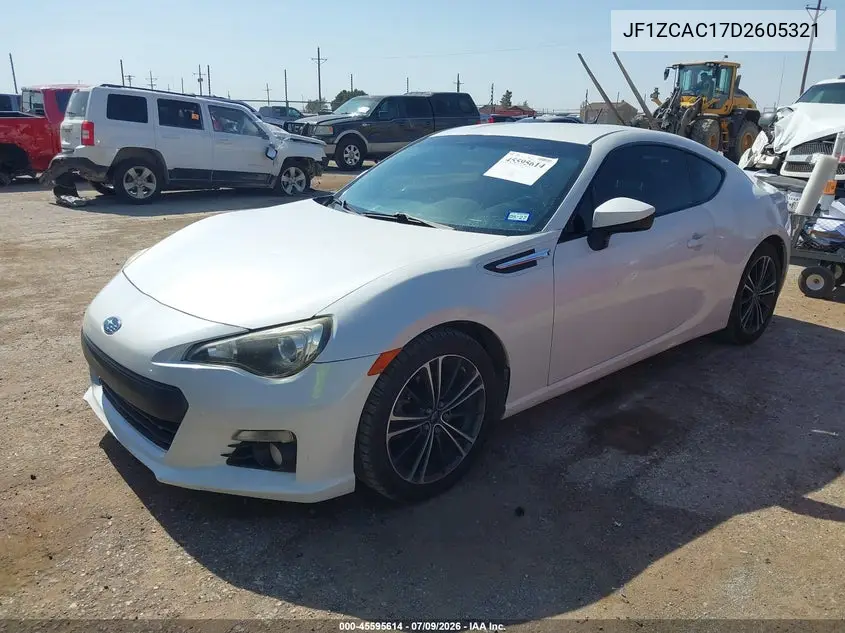 2013 Subaru Brz Limited VIN: JF1ZCAC17D2605321 Lot: 45595614