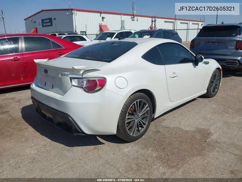 2013 Subaru Brz Limited VIN: JF1ZCAC17D2605321 Lot: 45595614