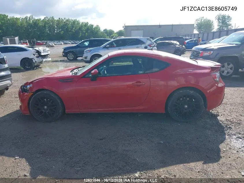 2014 Subaru Brz 2.0 Limited VIN: JF1ZCAC13E8605749 Lot: 12631546