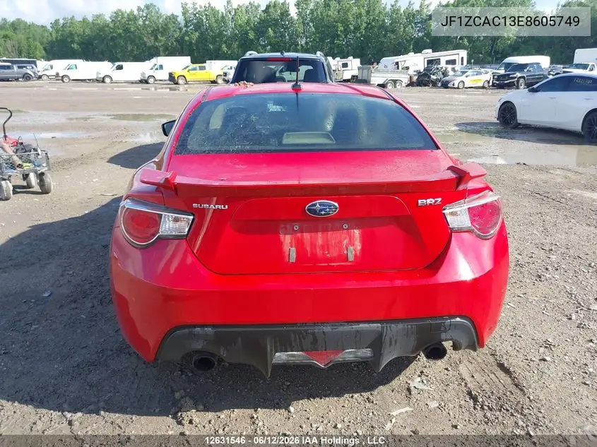 2014 Subaru Brz 2.0 Limited VIN: JF1ZCAC13E8605749 Lot: 12631546